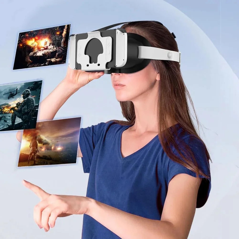 Newest VR Headset for Nintendo Switch & Switch OLED Model 3D VR Glasses with Adjustable Lens for Virtual Reality Gaming Experience Switch VR Labo Goggles Adjustable Headset for Nintendo Switch
