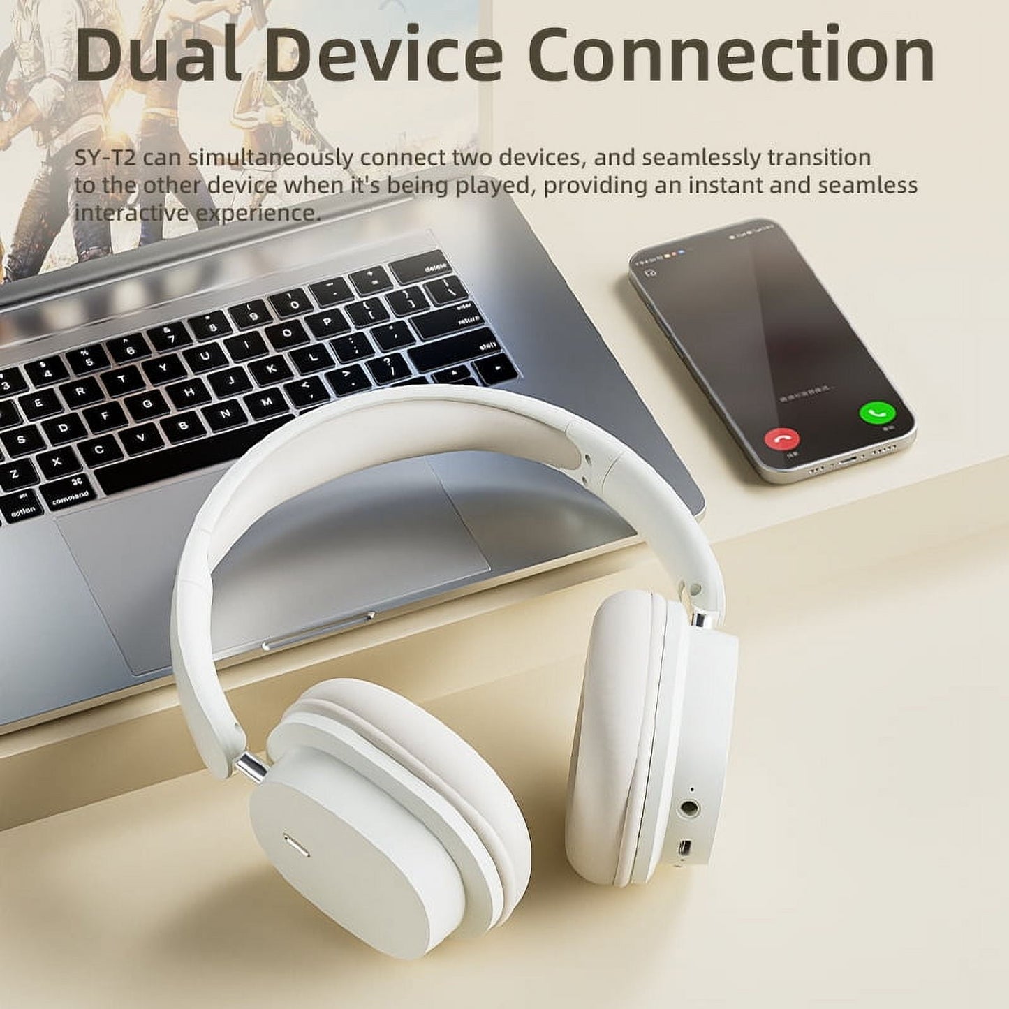 Wireless Bluetooth Headphones Over Ear Hi-Fi Stereo Wireless Headphones Foldable/Wired/Wireless with Microphone/TF Available for TV Travel Home Office Headset Quick Charge 20 Hours Playtime Blue
