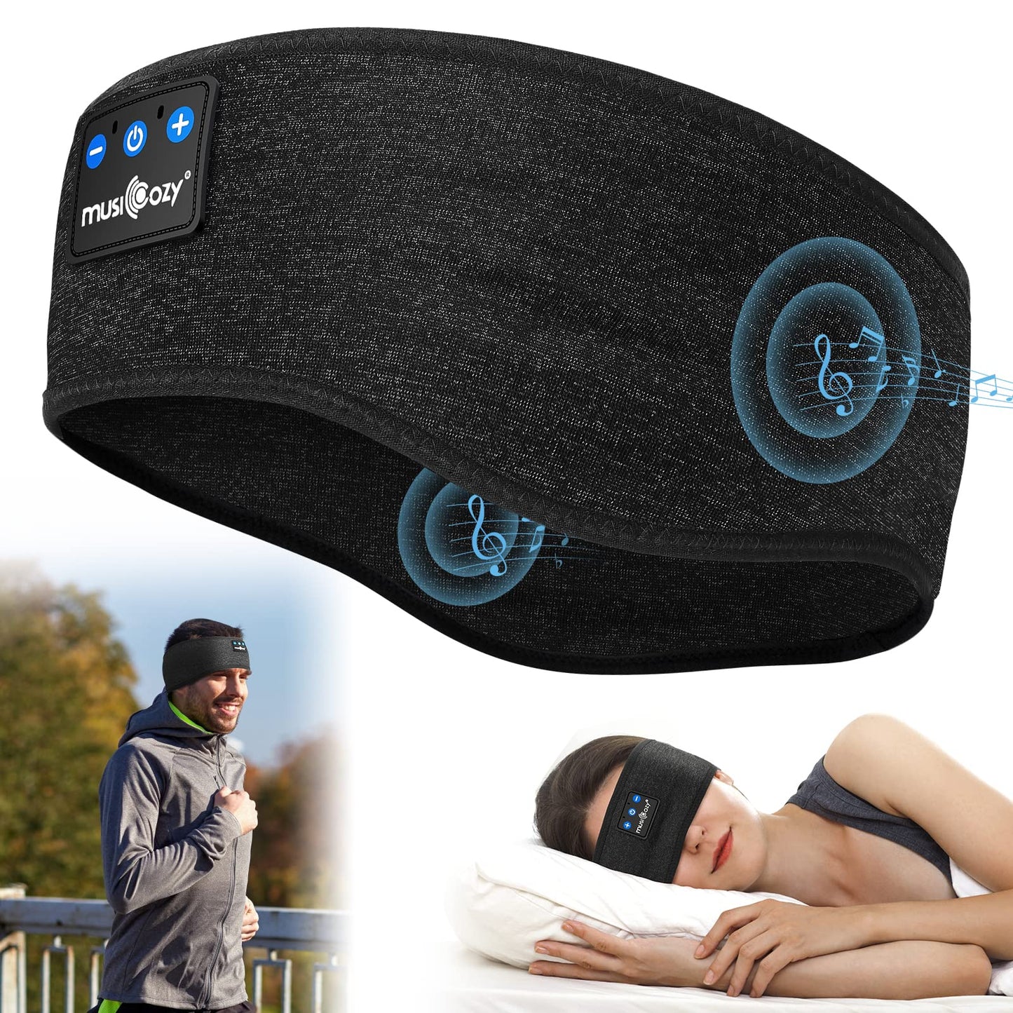 Sleep Headphones Bluetooth Headband  Wireless Headband Headphones Sleeping Earbuds