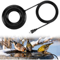 MUSICOZY Bird Bath Heater, 70W 120V Automatic Birdbath Deicer for Winter, Outdoor Birdbaths and Animal Water Bowls, Chicken Coop Water Deicer, 48±5°C Thermostat Control for Patio Garden,3.3ft Cord