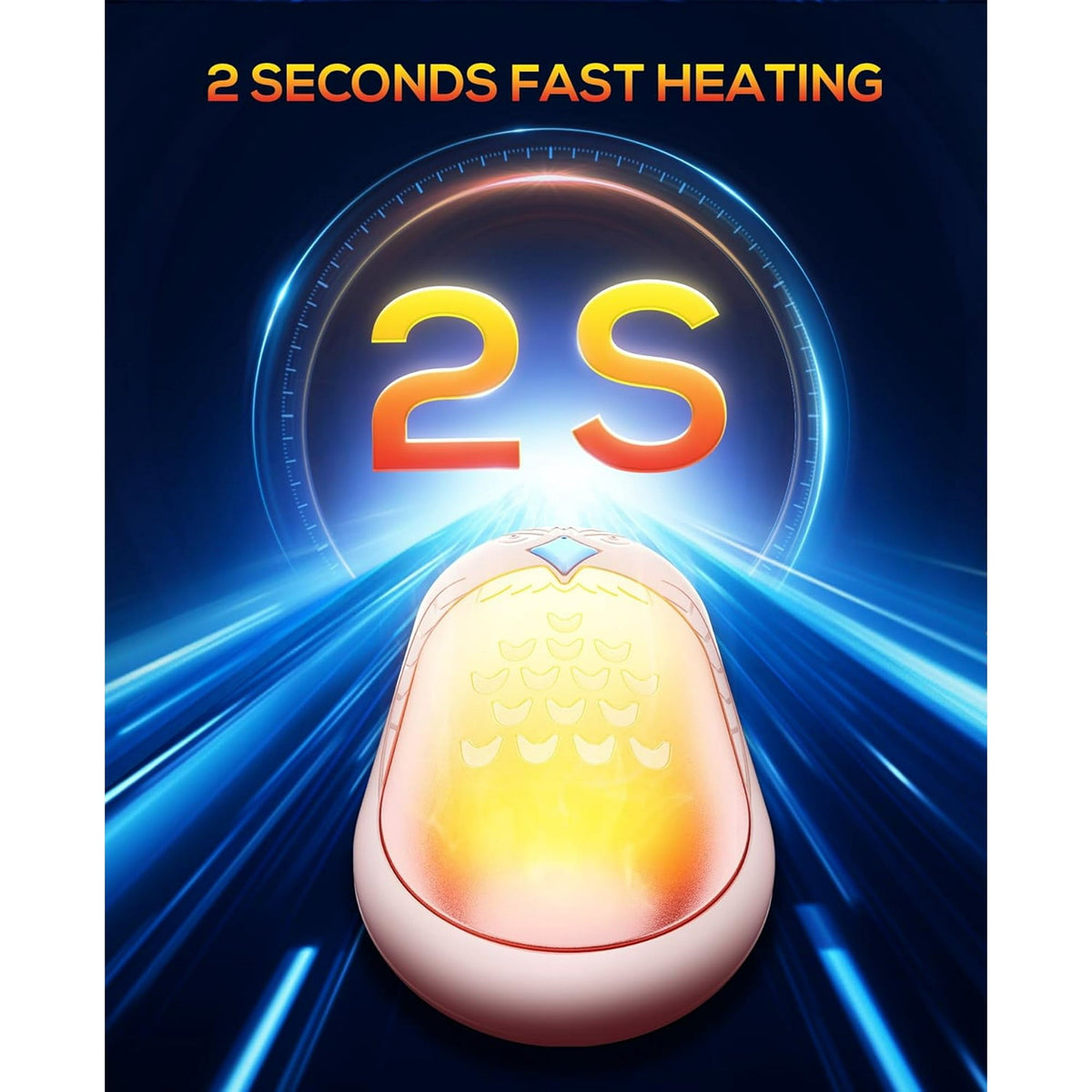 Rechargeable Hand Warmers  2 PC 6000mAh Electric Portable Heater  20 Hrs Long Heating Hot Pockets Hand Heater Warmer  Hunting Gear  Christmas Gifts for Women  Men  Raynauds  Camping  Golf  Outdoors