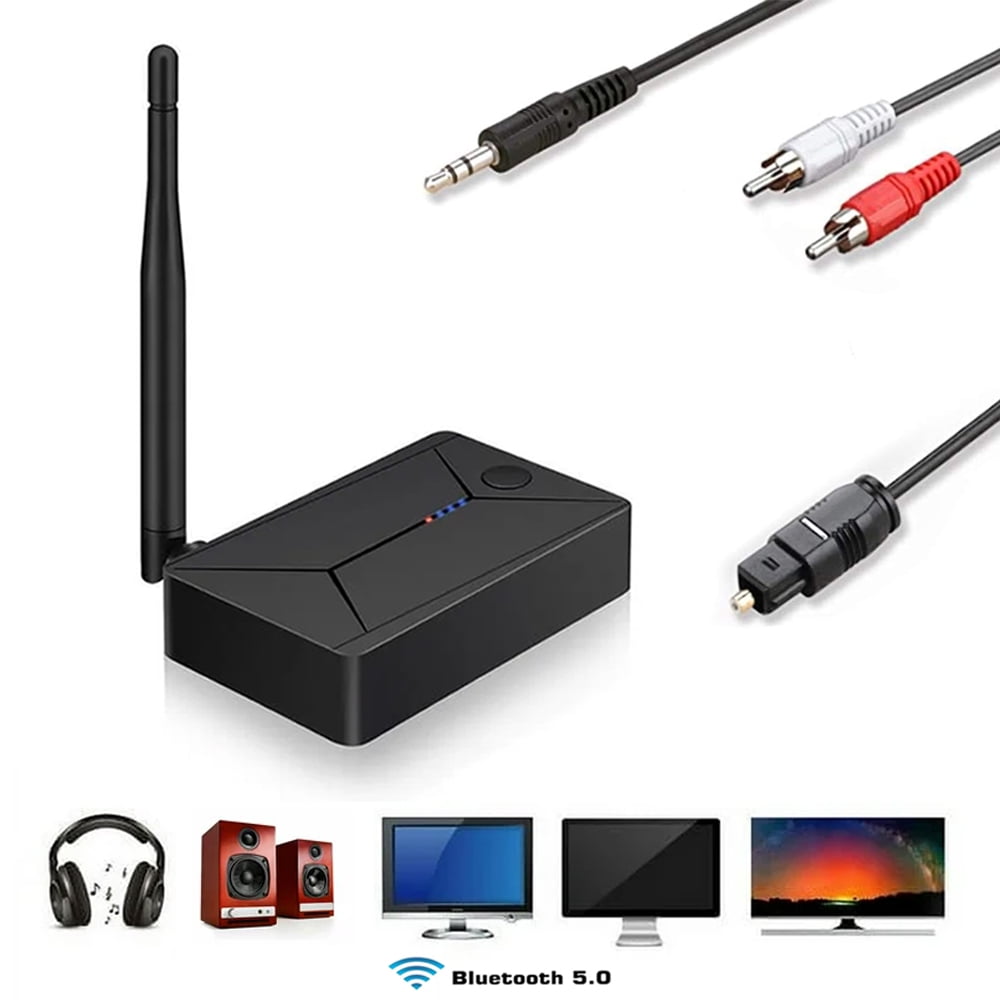 Bluetooth Transmitter Optical Bluetooth Transmitter for TV to Bluetooth Headphone  Low Latency Wireless Audio Adapter with Optical AUX Coaxial Input  Power by USB  Plug n Playr Bluetooth 5.0