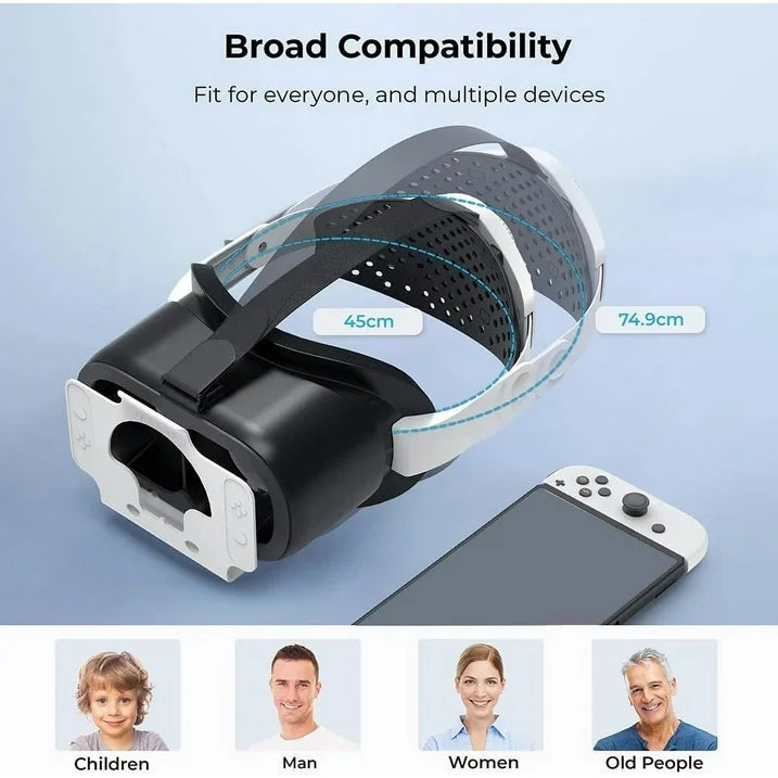Newest VR Headset for Nintendo Switch & Switch OLED Model  3D VR Glasses with Adjustable Lens for Virtual Reality Gaming Experience  Switch VR Labo Goggles Adjustable Headset for Nintendo Switch