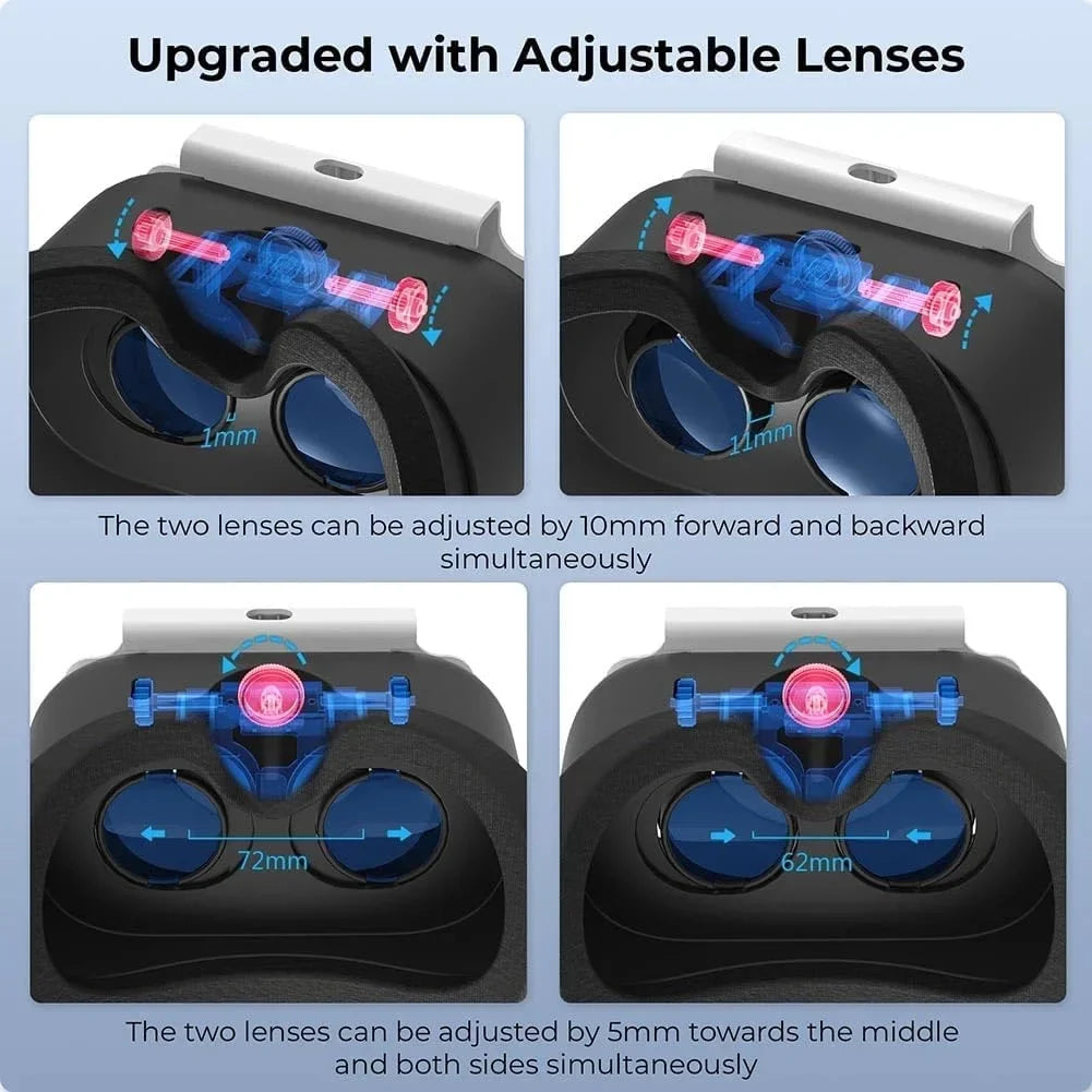 Newest VR Headset for Nintendo Switch & Switch OLED Model  3D VR Glasses with Adjustable Lens for Virtual Reality Gaming Experience  Switch VR Labo Goggles Adjustable Headset for Nintendo Switch