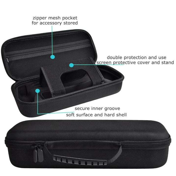 Carrying Case Accessories Set for Portal  Hard Carrying Case with Clear Protective Cover Case  2 Screen Protector and 4 Thumb Grip