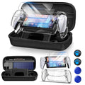 Carrying Case Accessories Set for Portal  Hard Carrying Case with Clear Protective Cover Case  2 Screen Protector and 4 Thumb Grip
