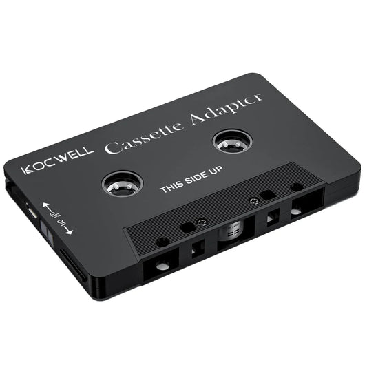 Wiher Car Audio Bluetooth Wireless Cassette Receiver  Tape Player Bluetooth 5.0 Cassette Aux Adapter Black