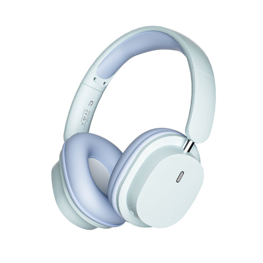 Wireless Bluetooth Headphones Over Ear Hi-Fi Stereo Wireless Headphones Foldable/Wired/Wireless with Microphone/TF Available for TV Travel Home Office Headset Quick Charge 20 Hours Playtime Blue