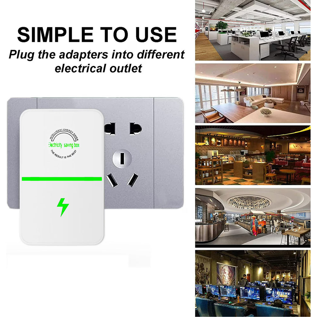 Electricity Saving Box,Energy Saving Device,High Efficiency Household Stable Voltage Device US Plug Reduces Energy Costs, Stabilize Voltage 2 Pack