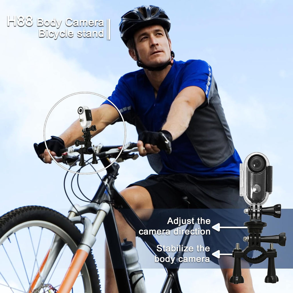 4K Mini WIFI Action Camera 128GB Police Cam Portable Body Cam Wearable Video Recorder with IPX7 Waterproof Underwater Camcorder Helmet Mount Magnetic Sport DV for Bike Cycling Pet Vlogging(Black)