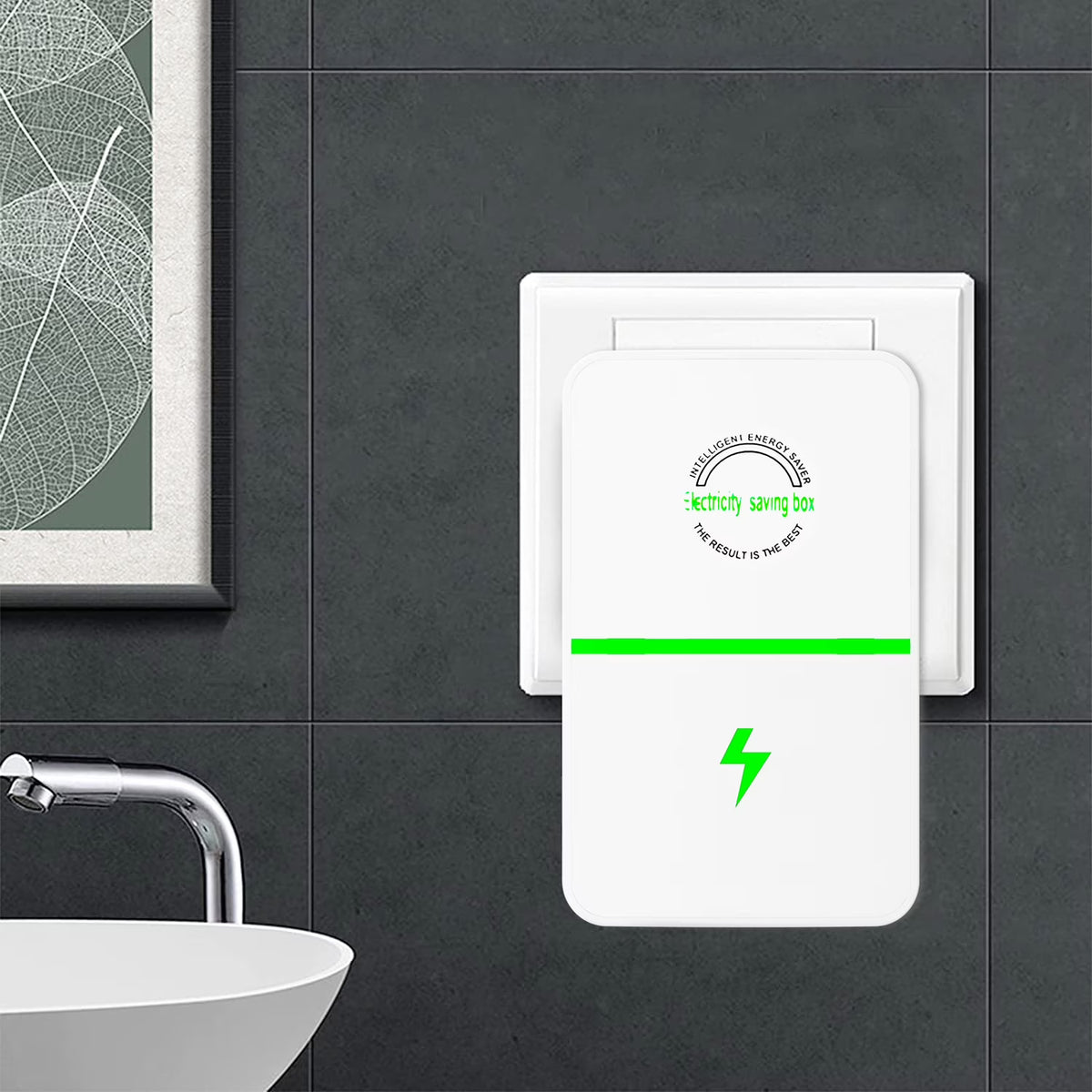 Electricity Saving Box,Energy Saving Device,High Efficiency Household Stable Voltage Device US Plug Reduces Energy Costs, Stabilize Voltage 2 Pack