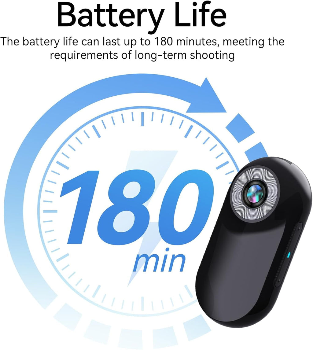Mini Police Cam 32GB Portable Action Camera Body Cam Wearable Video Recorder with IPX67 Waterproof Underwater Camcorder Helmet Mount Magnetic Sport DV for Bike Cycling Pet Vlogging