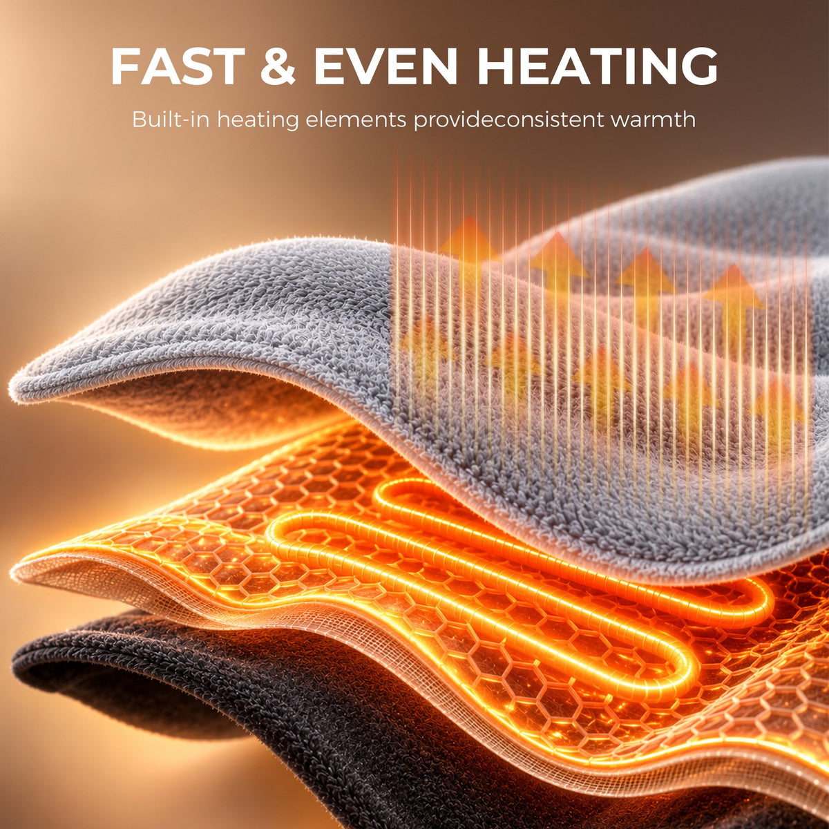 Wearable Car Heated Pad for Back Pain Relief 12V Car Electric Blanket with 4 Heat Setting 4 Timer Control Portable Mini Travel Heated Blanket for Women and Men Christmas Gifts for Elderly People